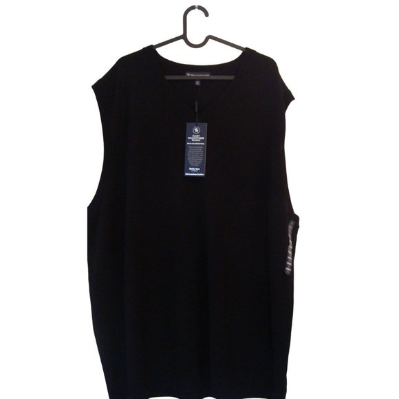 Hart Schaffner Marx Other - Mens Hart Schaffner Marx Extra Fine Merino Wool Black Sweater Vest, Size 3XT, NW